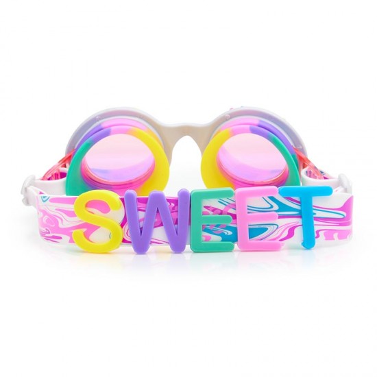 Bling2o Otroška plavalna očala - Rainbow Ribbon - M  (+6)