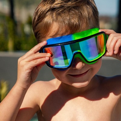 Bling2o Otroška plavalna očala - Cyborg Cyan - M (+6)