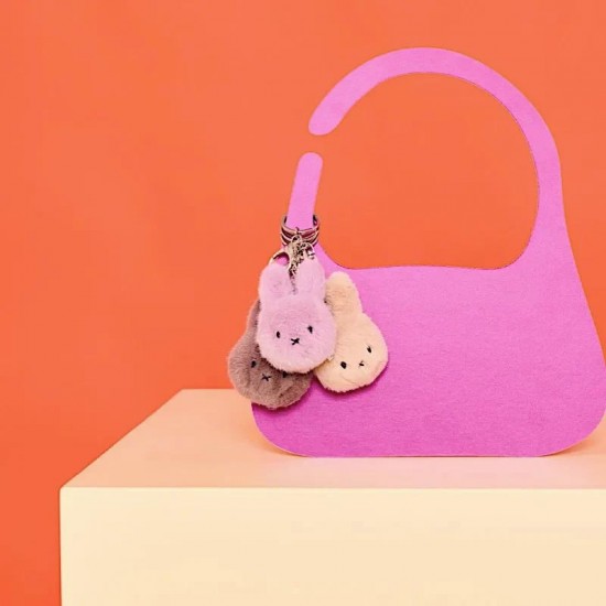 Miffy zajček obesek za ključe ECO Fuzzy Lilac 8 cm