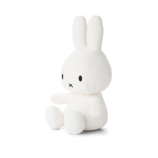 Miffy zajček mehka igrača ECO Corduroy Offhite - 33 cm
