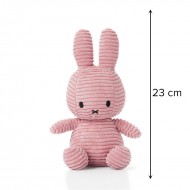 Miffy zajček mehka igrača ECO Corduroy Pink - 23 cm