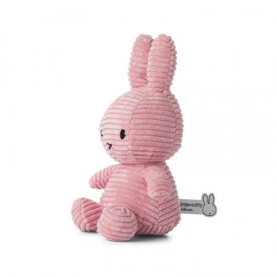 Miffy zajček mehka igrača ECO Corduroy Pink - 23 cm