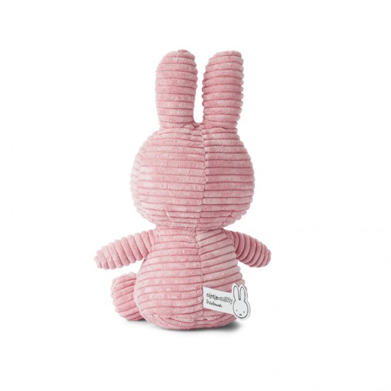 Miffy zajček mehka igrača ECO Corduroy Pink - 23 cm