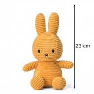 Miffy zajček mehka igrača ECO Corduroy Yellow - 23 cm 