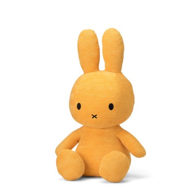 Miffy zajček mehka igrača Corduroy Yellow - 70 cm