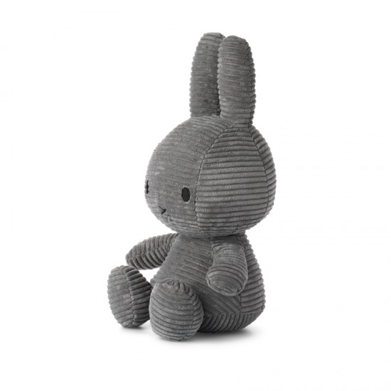 Miffy zajček mehka igrača Corduroy Grey - 33 cm