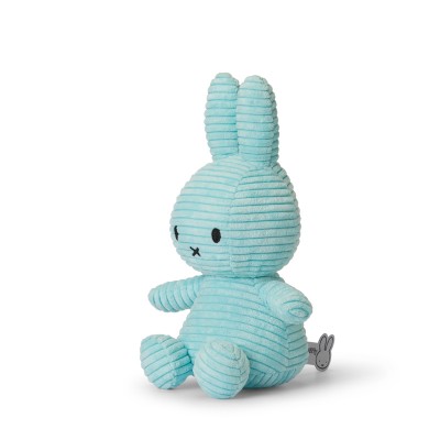 Miffy zajček mehka igrača Corduroy Turquoise - 23 cm