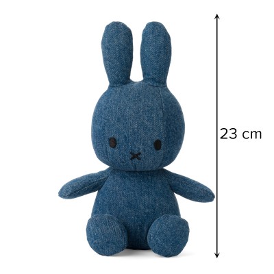 Miffy zajček mehka igrača Denim Mid Wash - 23 cm