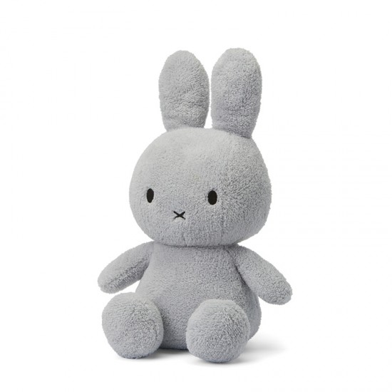 Miffy zajček mehka igrača Terry Light Grey - 33 cm