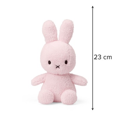 Miffy zajček mehka igrača Terry Light Pink - 23 cm