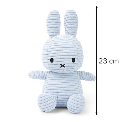 Miffy zajček mehka igrača ECO Corduroy Ice Blue - 23 cm