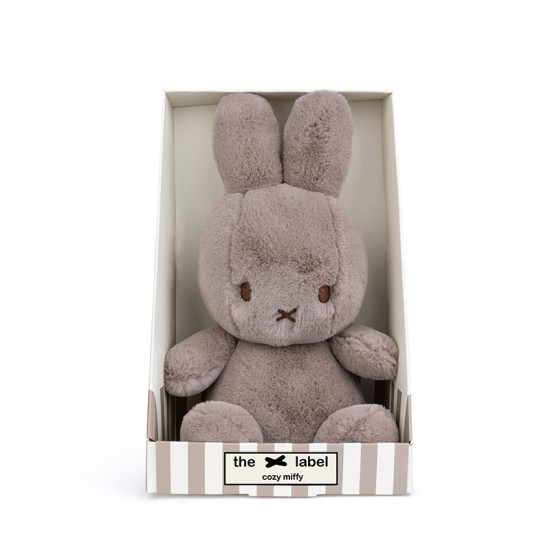 Miffy zajček mehka igrača Cozy Taupe - 23 cm - Giftbox - POŠKODOVANA EMBALAŽA
