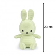 Miffy zajček mehka igrača ECO Corduroy - Fresh Mint - 23 cm
