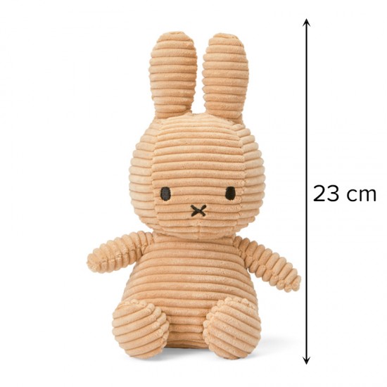 Miffy zajček mehka igrača Corduroy - Beige - 23 cm Miffy zajček mehka igrača Corduroy - Beige - 23 cm