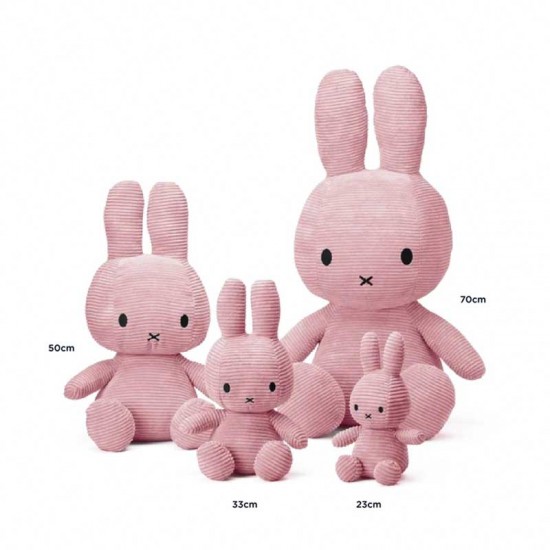 Miffy zajček mehka igrača Corduroy Pink - 50 cm