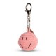 Smiley obesek za ključe ECO Corduroy - Bubblegum Pink - 4,5 cm