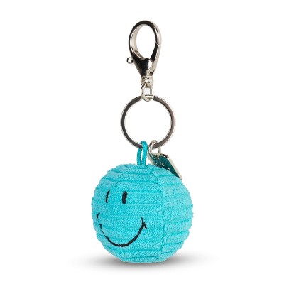 Smiley obesek za ključe ECO Corduroy - Teal - 4,5 cm