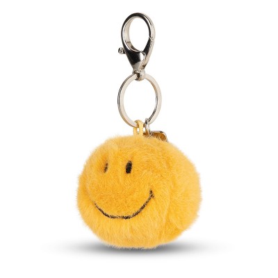 Smiley obesek za ključe ECO Fuzzy - Yellow - 5,5 cm