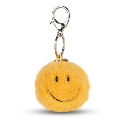 Smiley obesek za ključe ECO Fuzzy - Yellow - 5,5 cm