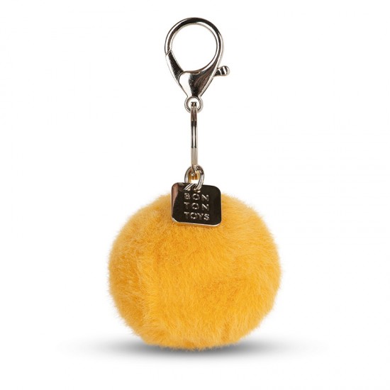 Smiley obesek za ključe ECO Fuzzy - Yellow - 5,5 cm