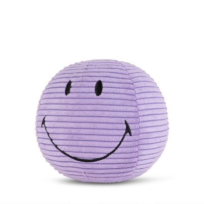 Smiley mehka igrača ECO Corduroy - Dark Purple - 13 cm