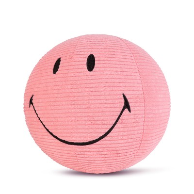 Smiley mehka igrača ECO Corduroy - Bubblegum Pink - 23 cm