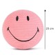 Smiley mehka igrača ECO Corduroy - Bubblegum Pink - 23 cm