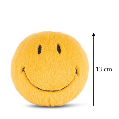 Smiley mehka igrača ECO Fuzzy - Yellow - 13 cm