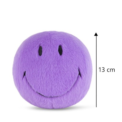 Smiley mehka igrača ECO Fuzzy - Bright Purple - 13 cm