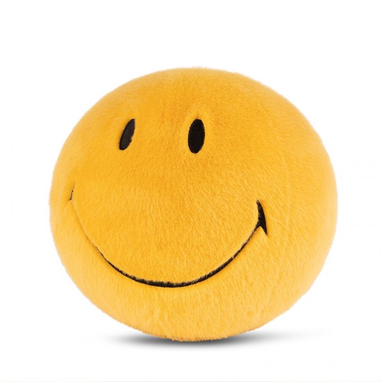 Smiley mehka igrača ECO Fuzzy - Yellow - 23 cm