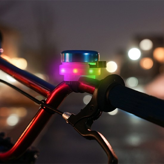Brightz zvonček za kolo z LED lučko – Blue