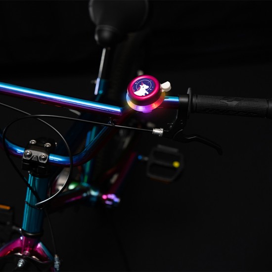 Brightz zvonček za kolo z LED lučko - Unicorn