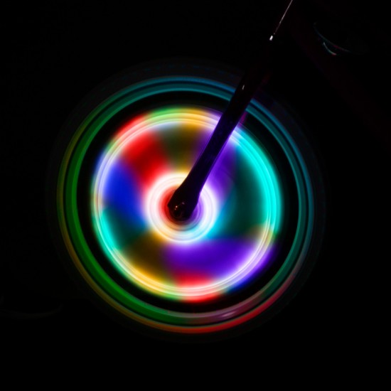 Brightz Spoke Tube Led lučke za špice na kolesu - Večbarvne