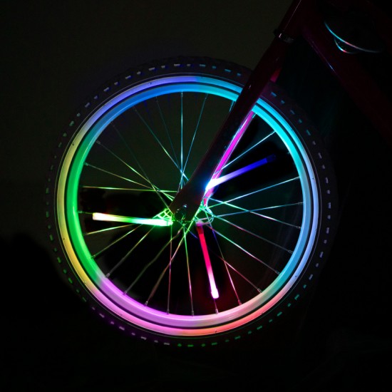 Brightz Spoke Tube Led lučke za špice na kolesu - Večbarvne