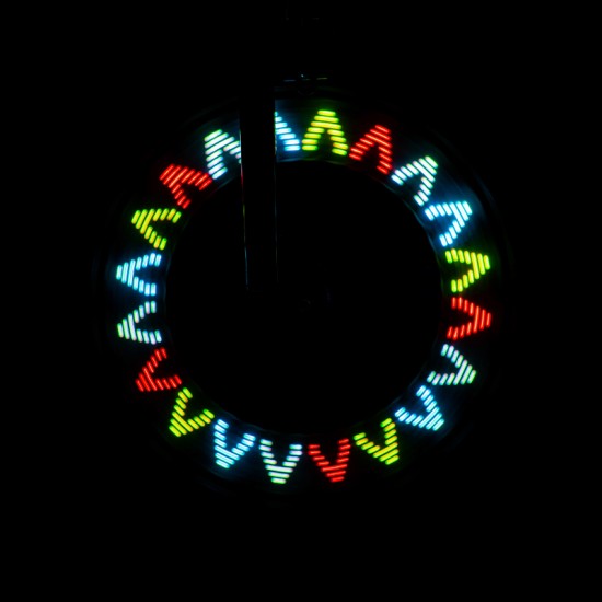 Brightz Spoke LED lučka za kolo z vzorci