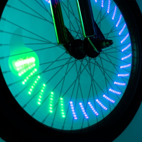 Brightz Spoke LED lučka za kolo z vzorci