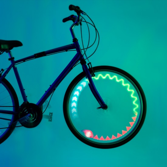 Brightz Spoke LED lučka za kolo z vzorci