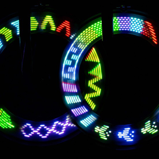 Brightz Spoke LED lučka za kolo z vzorci