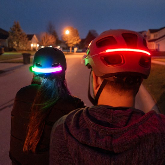 Brightz univerzalen večbarvni LED trak za čelado