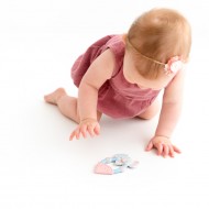 Cheeky Chompers® Grizalo z mehko teksturo Cheeky Chums - Slonček Darcy