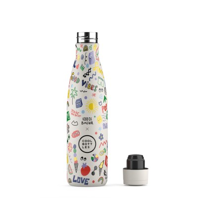 Cool Bottles steklenička iz nerjavečega jekla 500ml - Good Vibes