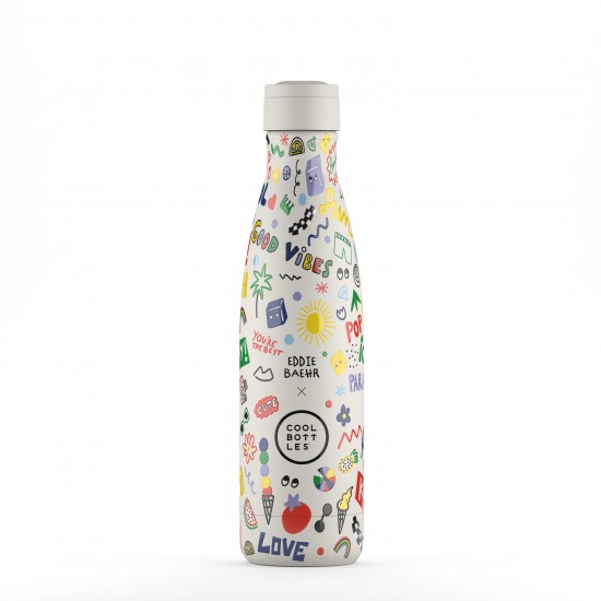 Cool Bottles steklenička iz nerjavečega jekla 500ml - Good Vibes