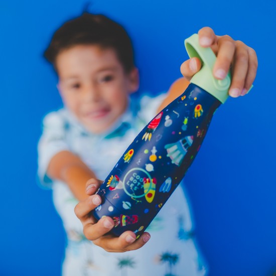 Cool Bottles steklenička iz nerjavečega jekla 260ml - Space Rockets