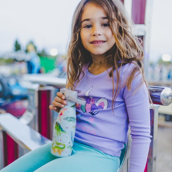 Cool Bottles steklenička iz nerjavečega jekla 260ml - Dinos Planet
