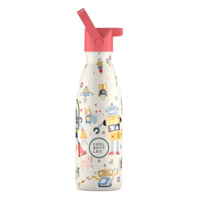 Cool Bottles steklenička iz nerjavečega jekla 350ml - Messy Robots