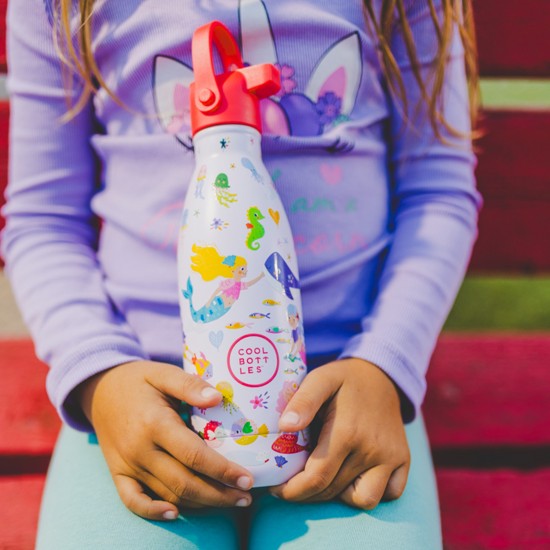 Cool Bottles steklenička iz nerjavečega jekla 350ml - Sweet Mermaids