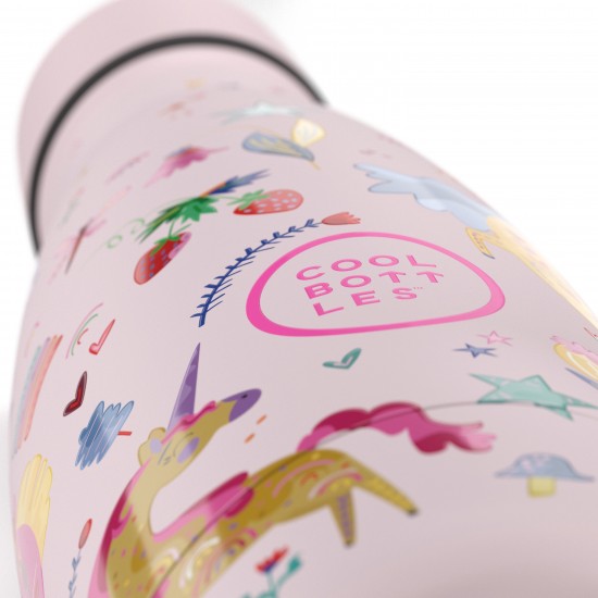 Cool Bottles steklenička iz nerjavečega jekla 350ml - Funny Unicorns