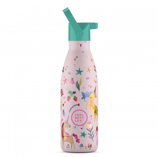 Cool Bottles steklenička iz nerjavečega jekla 350ml - Funny Unicorns