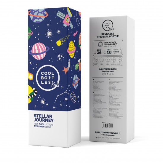 Cool Bottles steklenička iz nerjavečega jekla 500ml - Stellar Journey