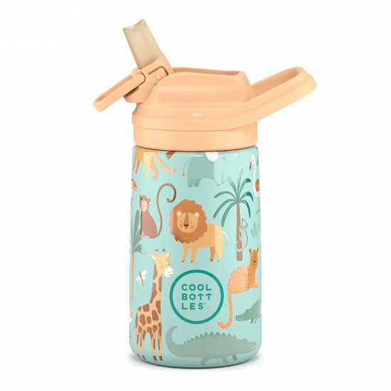 Cool Bottles Kiddie steklenička iz nerjavečega jekla 350ml - Wild Crew